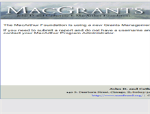 Tablet Screenshot of macgrants.macfound.org